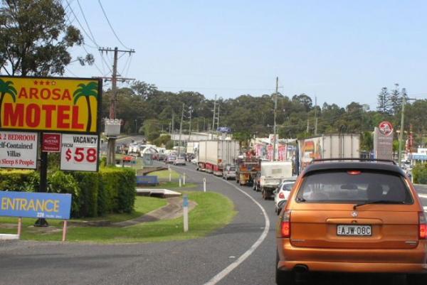 Traffic delays through Coffs Harbour, NSW (File photograph)