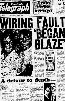 How The Daily Telegraph covered the fire. Picture: News Corp Archives