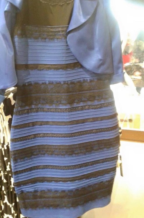 Image result for blue or white dress