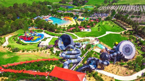 An aerial view of how Jamberoo Action Park looks today.