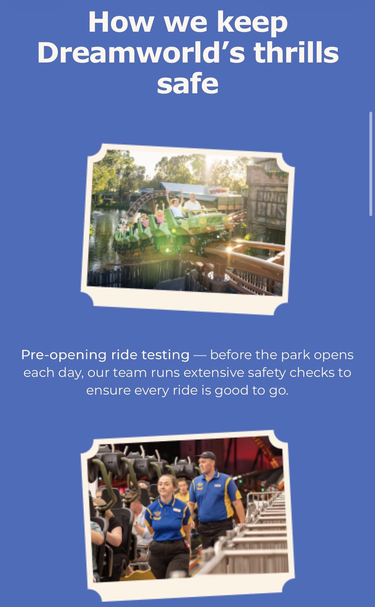 ‘How we keep Dreamworld thrills safe’
