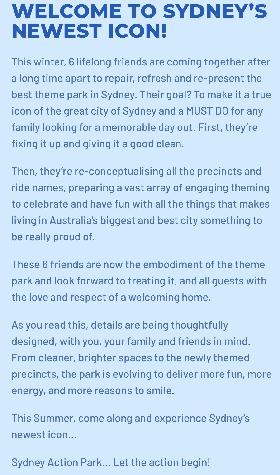 Raging Waters to become Sydney Action Park